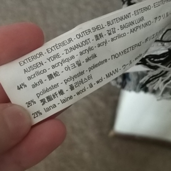 S/M ZARA Tweed Boucle Dress in Houndstooth Check Pattern with Fringe Hem - Picture 9 of 9